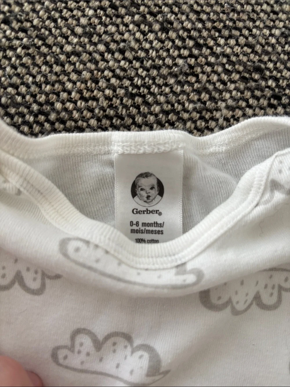 Pack of 2 Gerber Gray & White Cloud Sleep Gowns